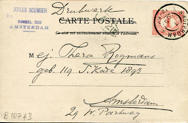 1905 Turkey Sublime Porte PPC used in Netherlands - Image 2