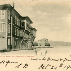 1902 British Levant French British Embassy Postcard