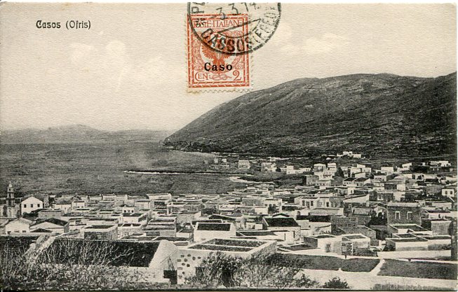 1914 Greece Kasos Italian Occupation Card