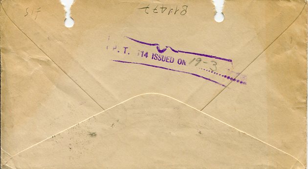 1939 Palestine Postage Due Cover from USA - Image 2