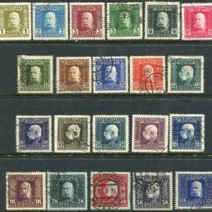 1912 Bosnia Francis Joseph I Used Set of 21