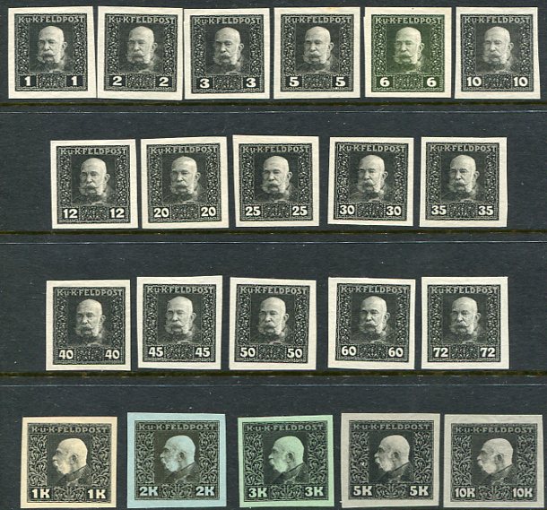 1915 Austria Hungary Military Post Black Trials