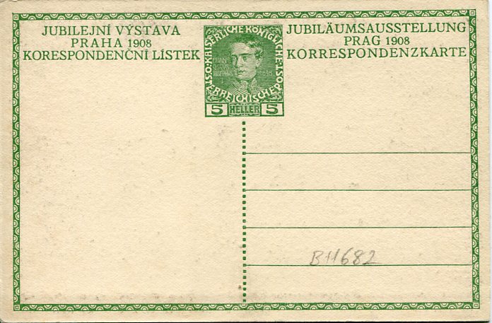 1908 Austria Jubilee Postcard Prag - Image 2