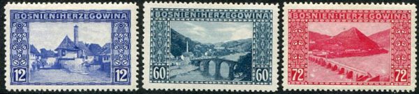 1912 Bosnia Pictorials Set  *