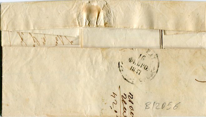1847 Greece Pilos to Patras Entire - Image 2