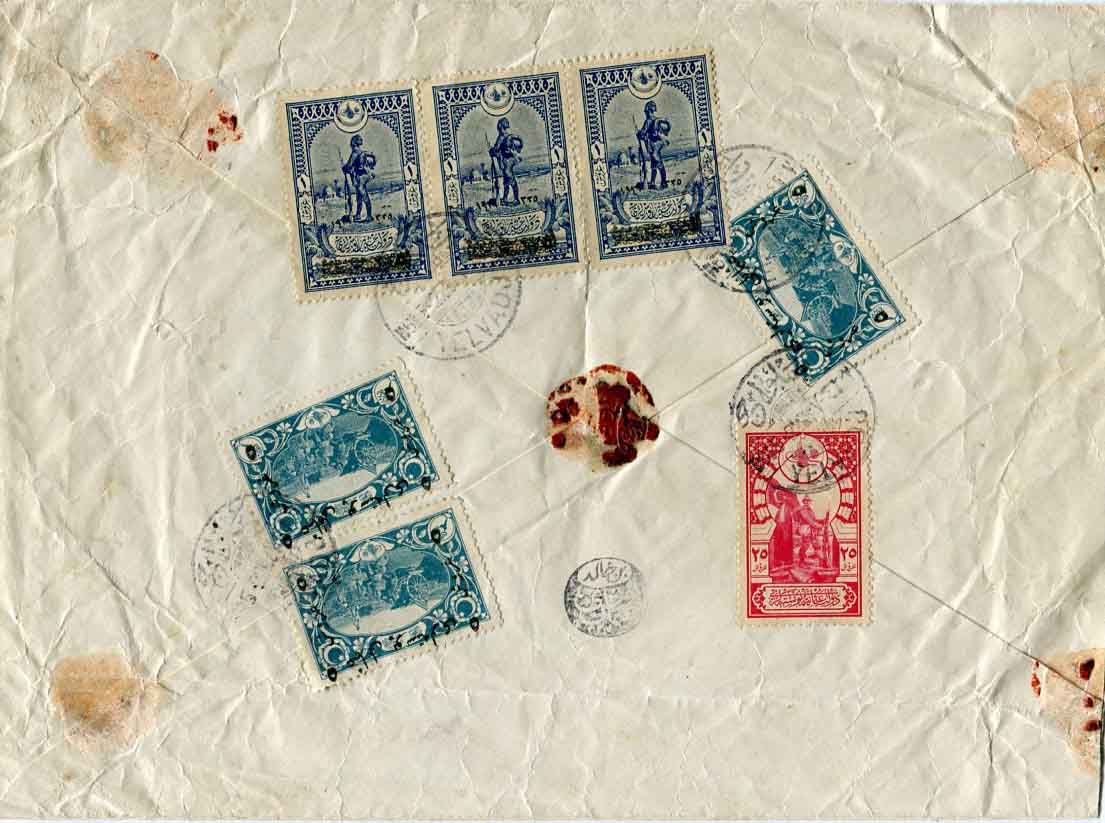 1922 Turkey Yalvaç Money Order Envelope