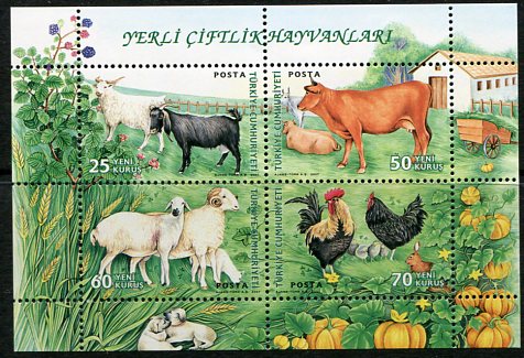 2007 Turkey Farm Animals Block **