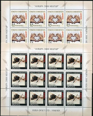 2008 Turkey Europa Cept Sheetlet **