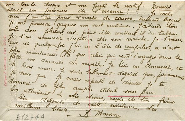 1912 Greece Balkan War Turkish PoWs Postcard - Image 2