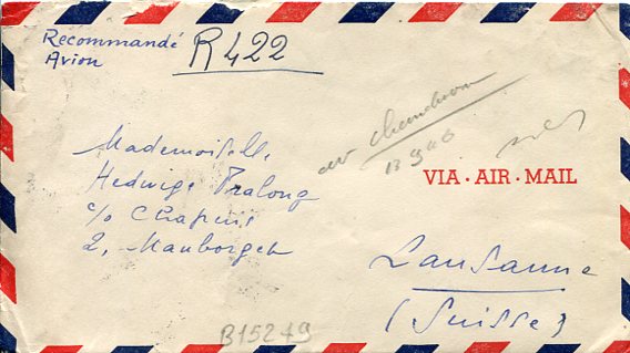 1946 Syria Registered Army Fund to Switzerland - Image 2