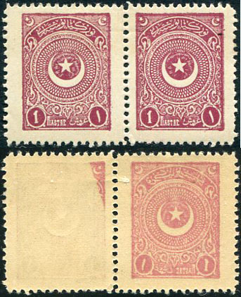1924 Turkey Star&Crescent 1pi Error