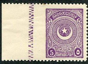 1924 Turkey Star&Crescent 5pi Part Imp.