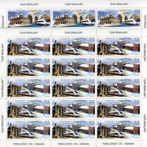 2008 Turkey Railway Stations Sheetlet **