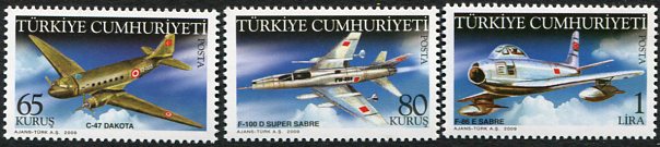 2009 Turkey Warplanes Set **
