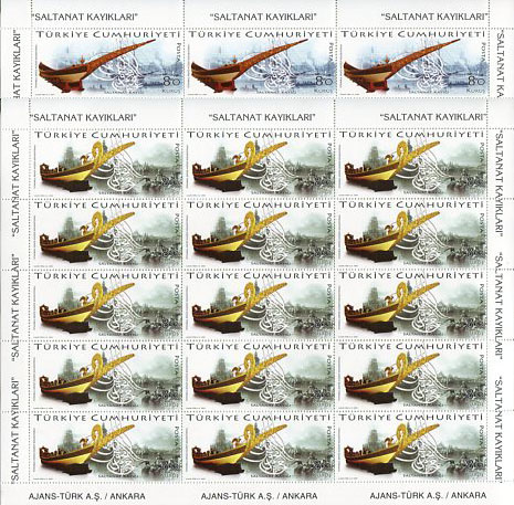2009 Turkey Imperial Boats Sheetlet **