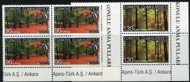 2011 Turkey Europa Cept Forests B4 **