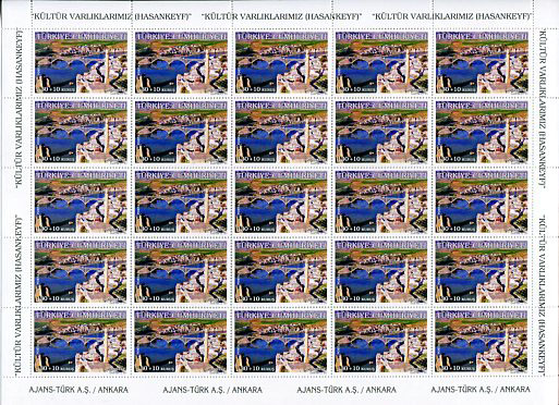 2011 Turkey Ancient Hasankeyf Sheet **