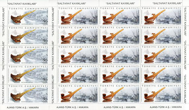 2011 Turkey Imperial Boats Sheetlet **