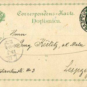 1905 Bosnia Sarajevo Postal Card to Leipzig