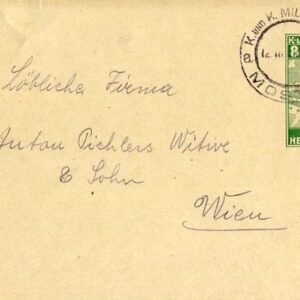 1918 Bosnia Mostar Postal Card to Vienna