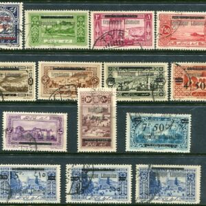 1927 Lebanon Overprinted Pictorials Used Set