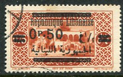 1928-29 Lebanon 0p50 on 0p75 Used with Error