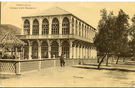 1927 Syria Damas Grand Cafe to Paris