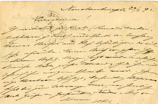 1892 Austrian Levant Istanbul Hotel Card - Image 2