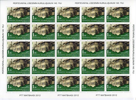 2012 Turkey Pertevniyal High School Sheet