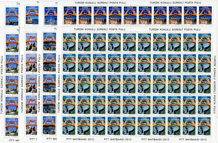 2012 Turkey Tourism Sheet Set