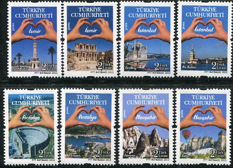 2012 Turkey Tourism NHM Set