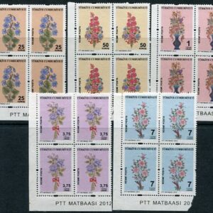 2012 Turkey Flowers Official B4 Set