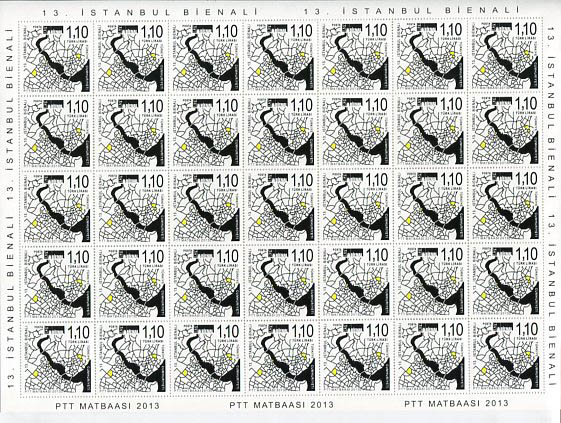 2013 Turkey Istanbul Biennale Sheet