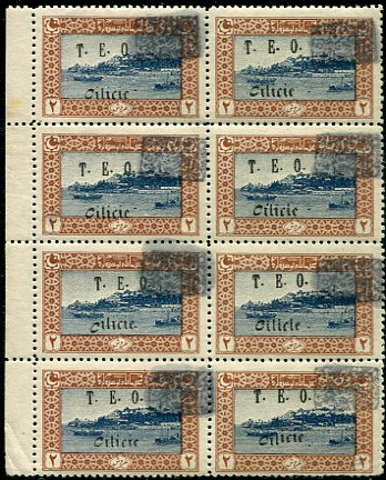1920 Turkey Feke Provisional on 2pi TEO Cilicie Block