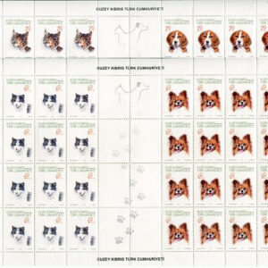 2015 Turkish Cyprus Cats Dogs Sheetlet