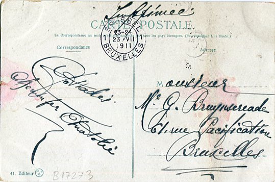 1911 French Levant Carpet Merchant to Belgium - Image 2