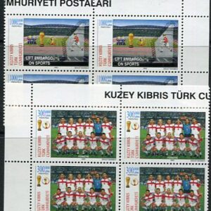 2002 Turkish Cyprus FIFA Football Korea Japan B4
