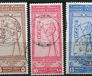 1925 Egypt Geographical Congress CTO Set