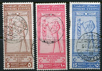 1925 Egypt Geographical Congress CTO Set