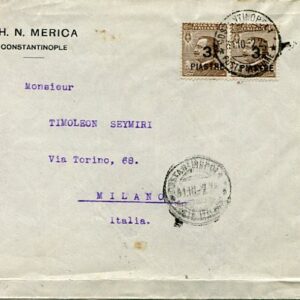 1922 Italian Levant Istanbul Commercial Cover
