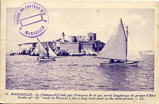1922 French Levant Marseille Prison Card
