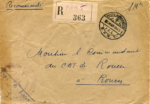 1945 Free French Forces BPM5 Cover