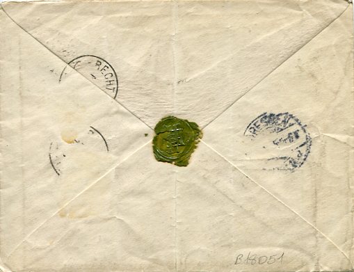 1905 Persia Rasht 5ch on 10ch to Germany - Image 2