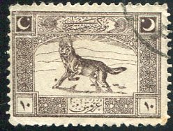 1922 Turkey 10k Grey Wolf Used Error