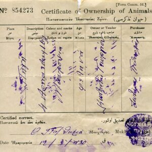 Cyprus PIYI Mukhtar Seal