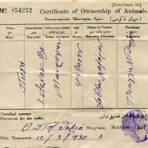 Cyprus PIYI Mukhtar Seal