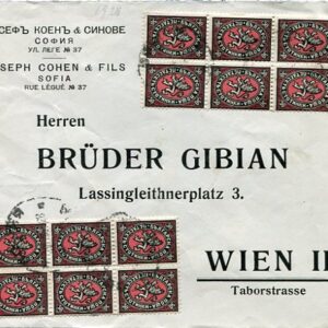 1928 Bulgaria Large Lion Multiple to Austria