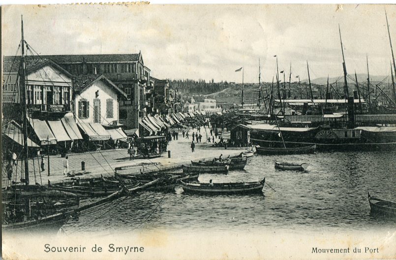 1908 Austria Levant Izmir Postcard to Singapore - Image 2
