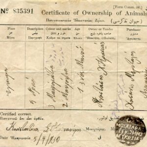 Cyprus G.R ENKOMI Mukhtar Seal