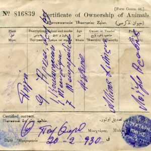 Cyprus PIYI Famagusta Mukhtar Seal